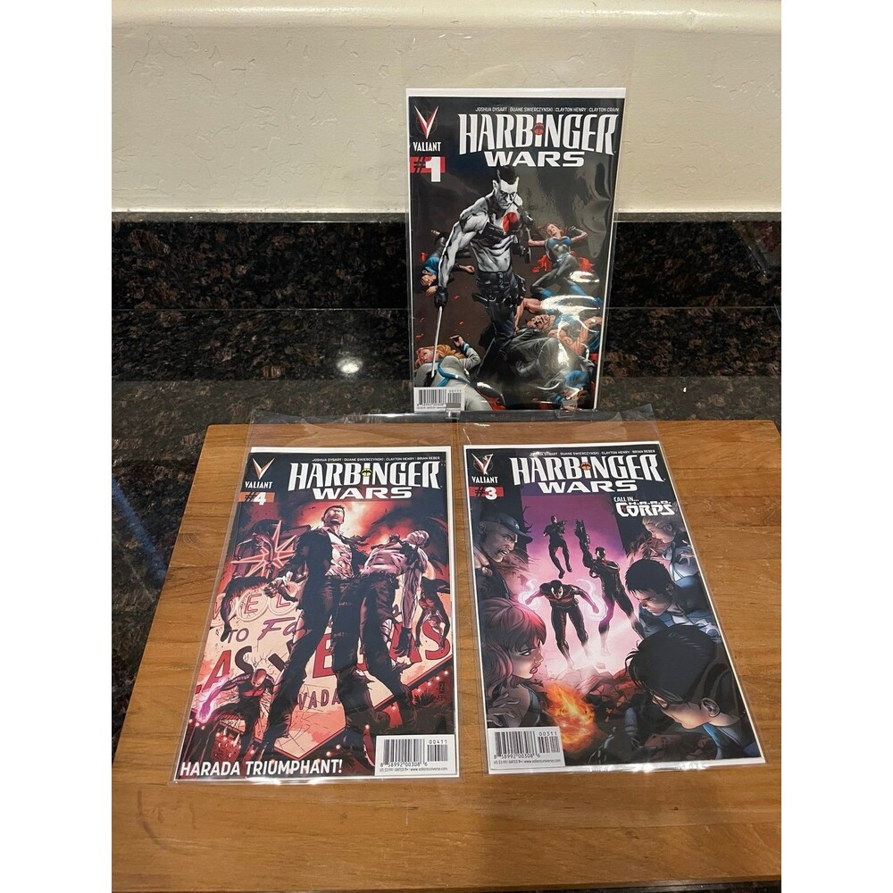 Harbinger Wars Comic Lot (Issues 1, 3, 4
